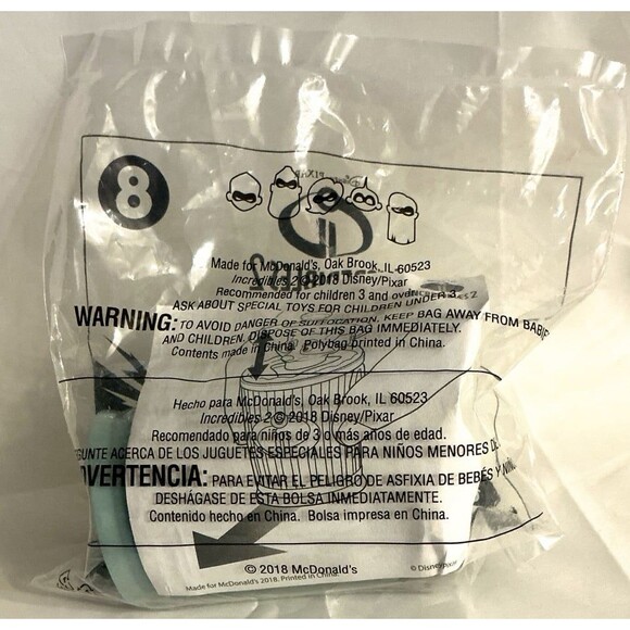 RACCOON SURPRISE Disney’s Incredibles 2 Movie Toy McDonald’s #8 NEW 2018 - Picture 3 of 3